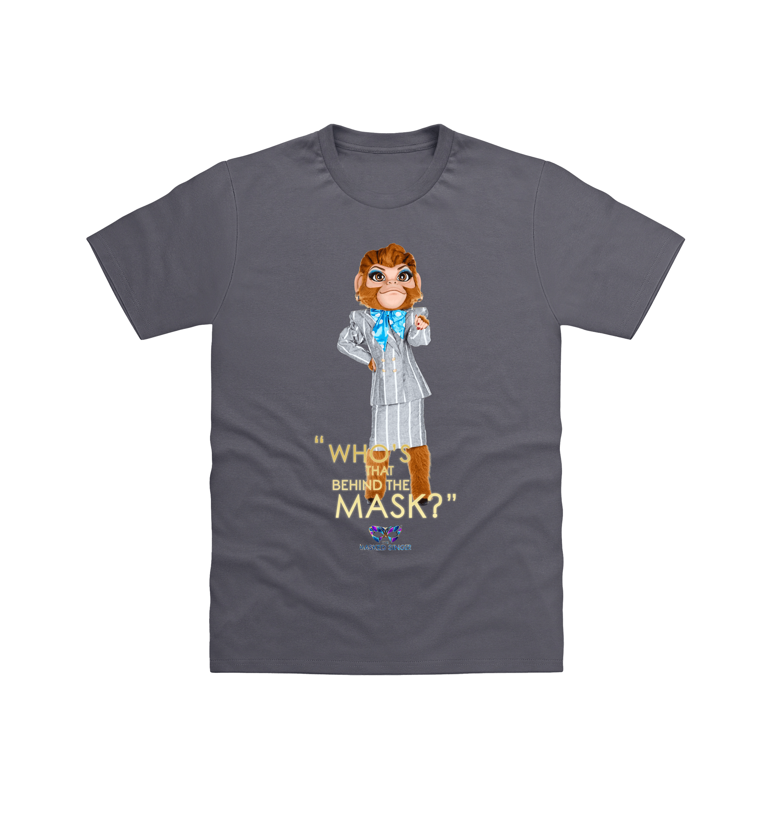 Charcoal Printed T-shirt Front